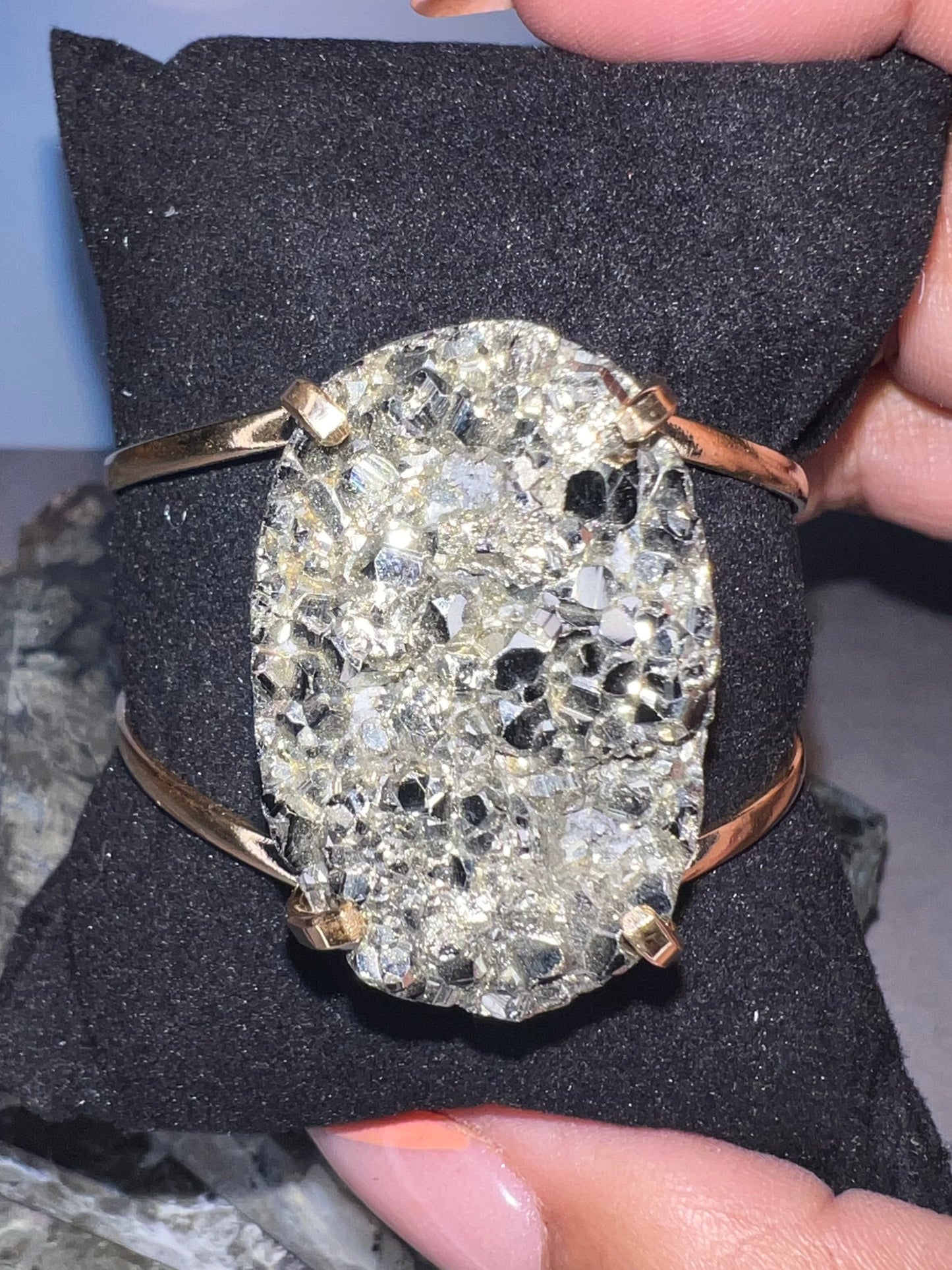 Pyrite Wire Bracelet